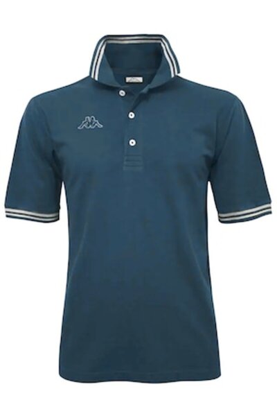 Kappa Tricou polo bărbătesc, croială regulară, 100% bumbac pique cu logo, Kap...