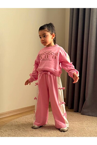 Toi Kids %100 PAMUKLU FİYONK DETAYLI ALT-ÜST EŞOFMAN TAKIMI