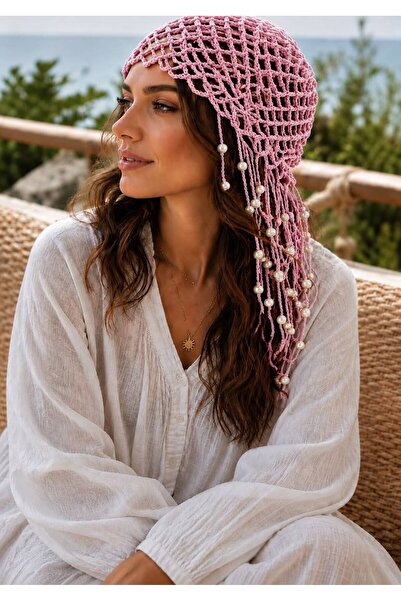 Yerel Üretici Women's Mesh Knitted Summer Perforated Hair Cap
