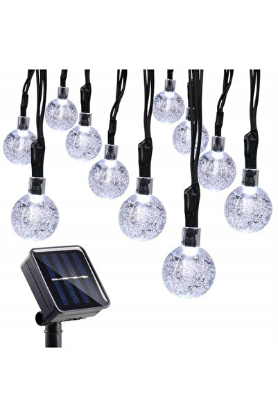 OnShop Ghirlanda cu panou solar pentru gradina, 30 Led-uri, Impermeabile IP65...