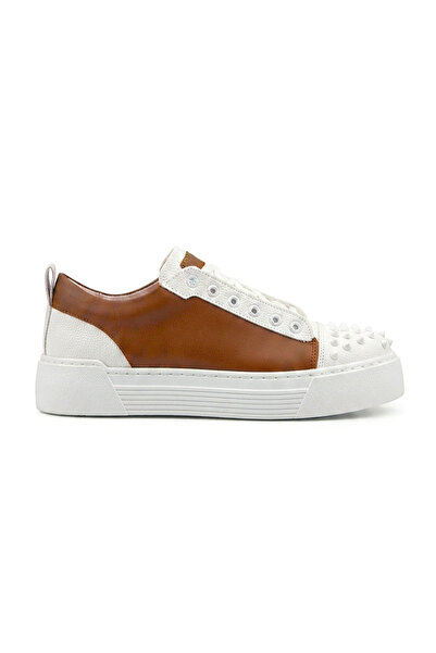 Zerenyus Zrc169 High Quality Thick Sole Lace-Up Men's Sneaker Brown White