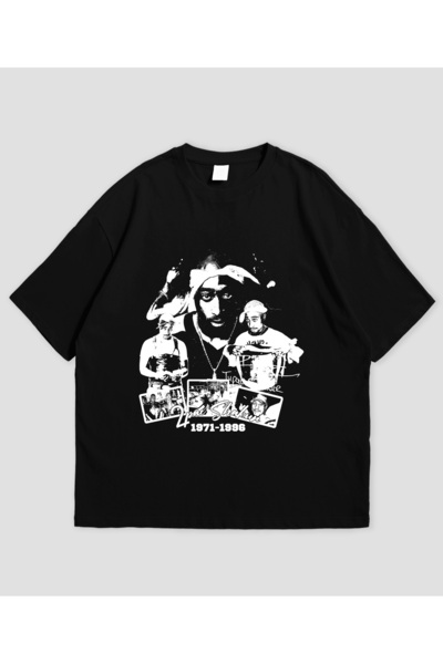 Grafftee Clothing Μπλουζάκι Tupac Printed Unisex Oversize
