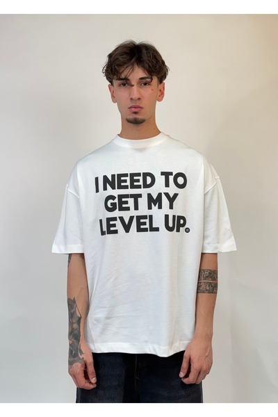 zaee Μπλουζάκι Level UP Oversize με στάμπα