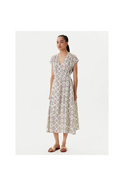 United Colors of Benetton Rochie de vară pentru femei 4KPRDV0BB Bej