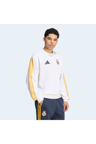 adidas سويت شيرت رجالي أبيض من Real DNA Swt