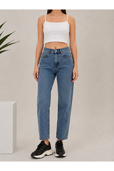 sion jeans Julia Milano Women's Denim Trousers Blue Medium Snow Wash Daily We...