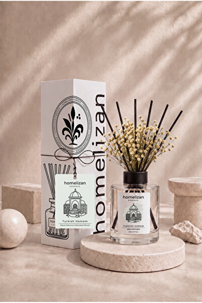 Homelizan Turkish Hamam - Beyaz Sabun Çubuklu Oda Kokusu 200 ml