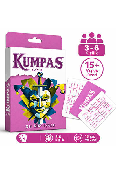 Luxmon Kumpas Girl to Girl Bluff Card Game 3-6 Players