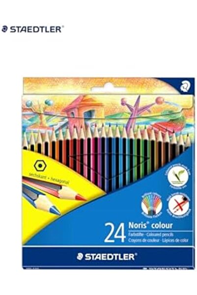 Yıldızan Noris Color Dry Crayons, 24 Colors, Hexagonal Shape 366376