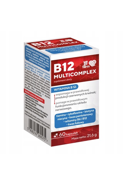 NO BRAND WEGAFARM B12 complex de vitamine (60 capsule)