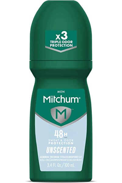 Mitchum Antiperspirant Deodorant Roll On for Men, 48 Hr Protection, Dermatolo...