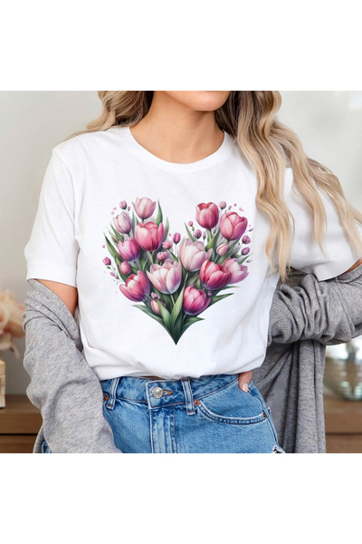 Orielle Tricou Inimă Lalea