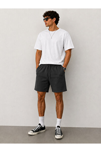 ZİYMO Men's Lace-Up Double Pocket Comfortable Cut Shorts