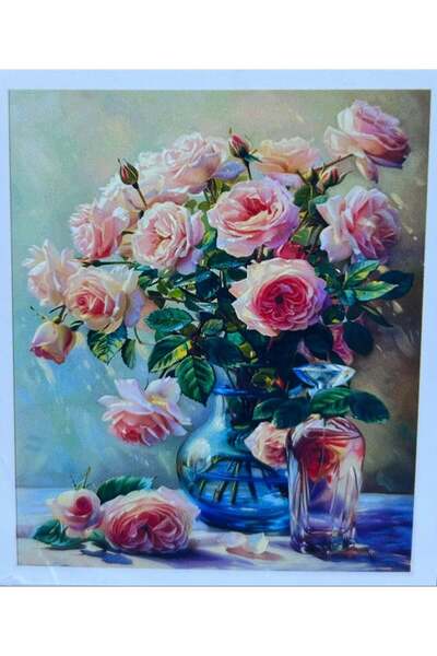 iğne izi Hi Stone 5D Diamond Bead Stone Embroidery Mosaic Tapestry Kit 50X65C...