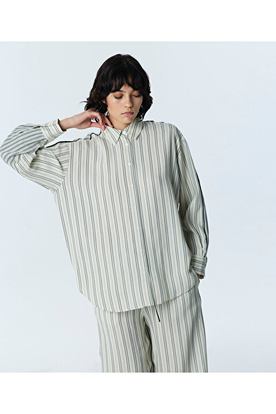 Twist ÇİZGİLİ OVERSIZE GÖMLEK