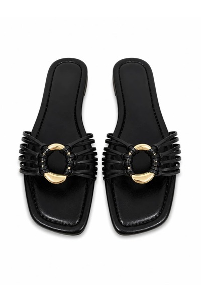 diclepolat Women's Daily Slippers Black Orte