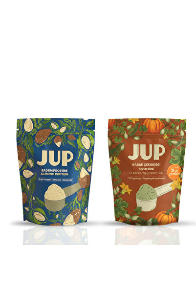 JUP FOOD Bitkisel Protein Seti (Badem Proteini + Kabak Çekirdeği Proteini)