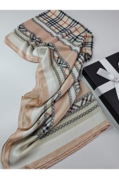 tomrisboutique Luxury Voile Silk Shawl Hijab Foulard Scarf Shawl Plaid Patter...
