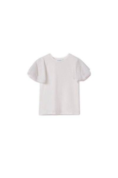 MAYORAL Tricou de fată 6022 Crem