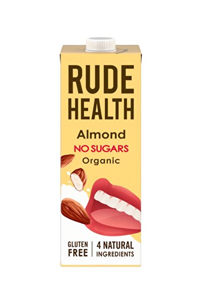 Rude Health مشروب اللوز العضوي بدون سكر 6 × 1 لتر