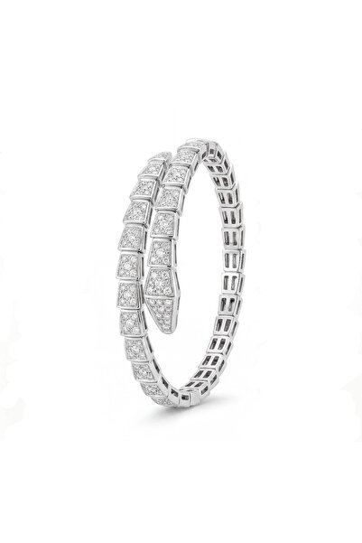 Nanu Concept Zirkon Taşlı Serpenti Model Kelepçe Bileklik