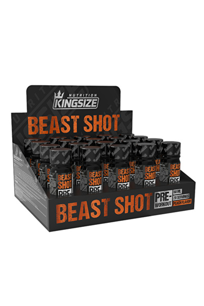 Kingsize Nutrition Beast Shot Pre-Workout 60 mL 20 Adet - ŞEFTALİ