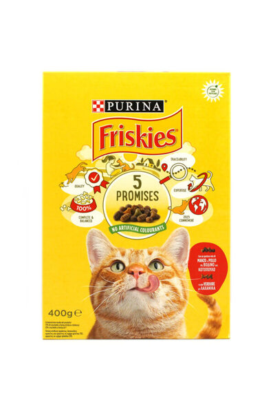 Friskies ΓΑΤΟΤΡΟΦΗ ΚΡΟΚΕΤΑ 400gr - (ΒΟΔΙΝΟ-ΚΟΤΟΠΟΥΛΟ-ΛΑΧΑΝΙΚΑ)