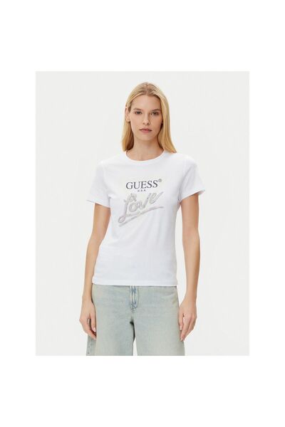 Guess Tricou de damă W5GI05I3Z14 Alb