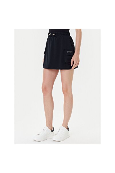 Guess Fustă mini de damă V5YD04KCX42 Negru