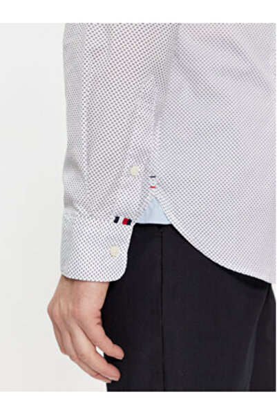 Tommy Hilfiger Cămașă bărbătească MW0MW33762 Albă