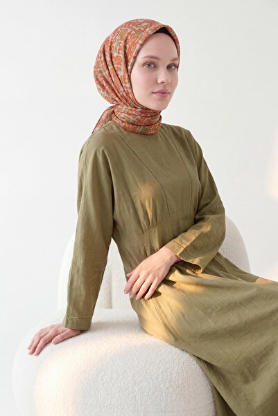 Silk Home Soft Scarf Abstract Orange