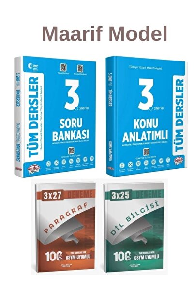 Anla Kazan Yayınları Editör Maarif Model 3. Sınıf Tüm Dersler Konu Anlatımlı ...