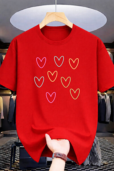 Pink Sky Premium Oversize T-Shirt 100% Βαμβάκι Unisex Άνετη Εφαρμογή Τάση Νέα...