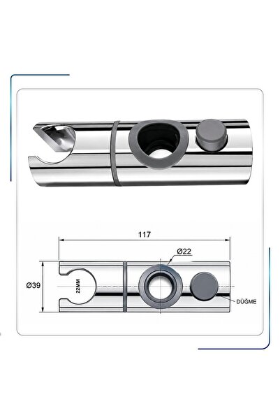 Artema A3374801YP Oynar Askı A3348601 Kolon Duş 22MM