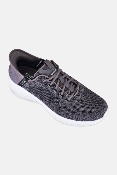 SKECHERS Men Ultra Flex 3,0 Lace Up Outdoor Shoes, Charcoal