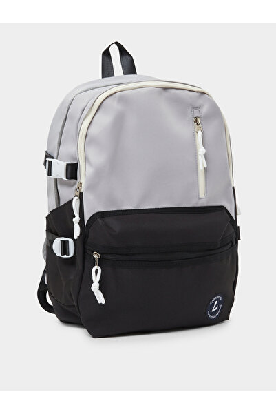 Styli Teen Boys Color Block Zip Closure Backpack
