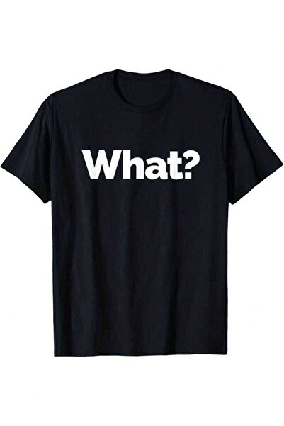 799 Men's 'What' Pattern TShirt Casual Sports Round Neck Short Sleeve Summer ...