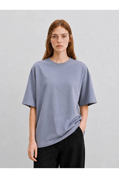 OHM OHEPMODA تي شيرت نسائي أساسي كبير الحجم من قماش توك