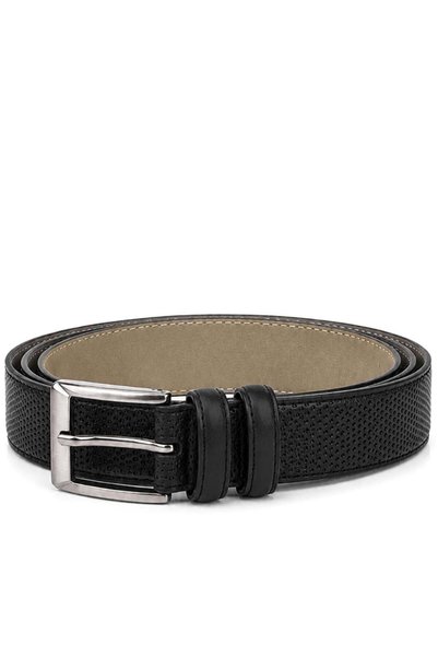 Rakerplus Black Matte 3 cm Classic Metal Buckle Boy's Belt