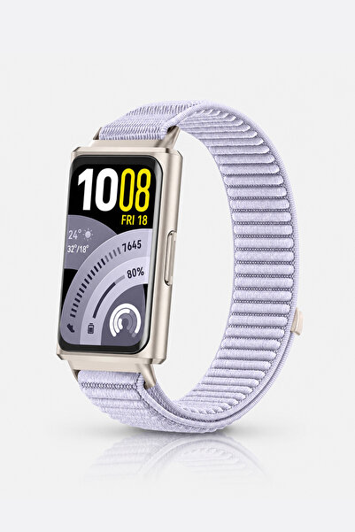 Nezih Case Huawei Band 11 / 11 Pro Uyumlu Hasır Örgü Spor Cırtlı Pratik Naylo...
