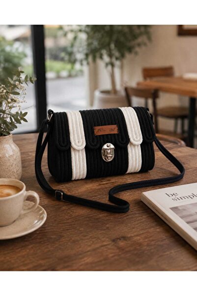 MTG JÜT TASARIM Lavanta Model Crossbody Jute Straw Cord Handcrafted Shoulder Bag