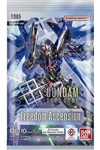 BANDAI Gundam Card Game Freedom Ascension GD-05 Pachet Booster (EN)
