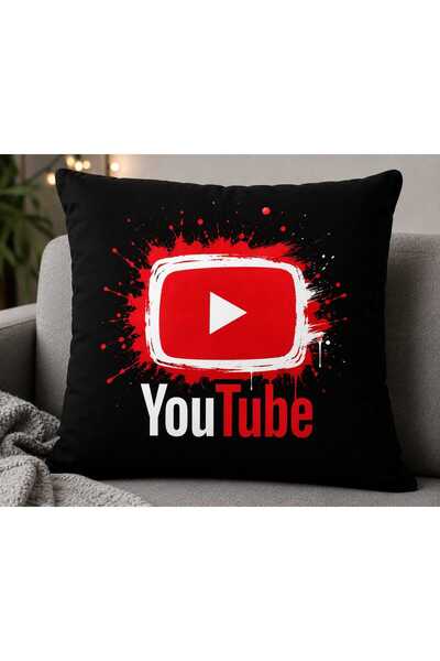 AZIZI TEKSTIL Tiktok printed decorative pillow - fiber filled cushion 38x38 cm