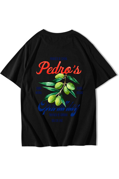BRZ COLLECTION Ουνισέξ Όβερσάιζ Μπλουζάκι Pedro's Olive Vintage Ισπανικό Μπλο...