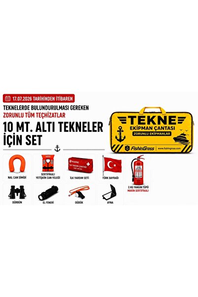 FishinGross 10 Metre Altı Tekneler İçin Zorunlu Güvenlik Seti