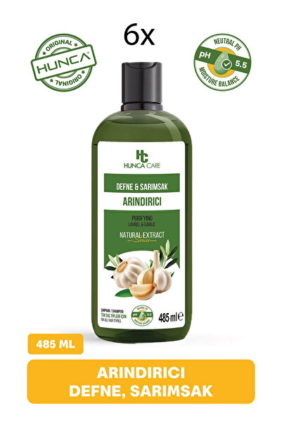 Hunca Care Defne Ve Sarımsaklı Şampuan, Saç Dökülmesine Karşı Yardımcı 485 ml...
