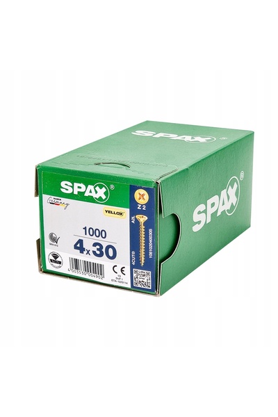 ABC SPAX Șuruburi Universale Spax 4.0 X 30 1000 Bucăți Pz2