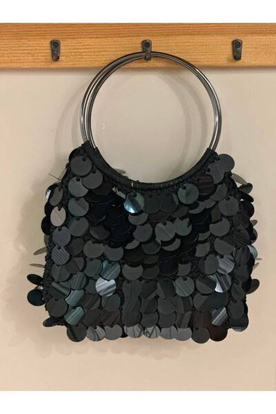 ARTTMACRAME Women's Sequined Hand-Knitted Bag – Stylish for Daily Use, Handma...