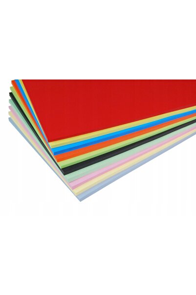 shanal Hârtie colorată A4 500 coli Mix 10 culori