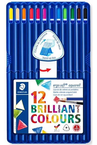 Staedtler Creioane acuarelabile 12 culori Ergosoft